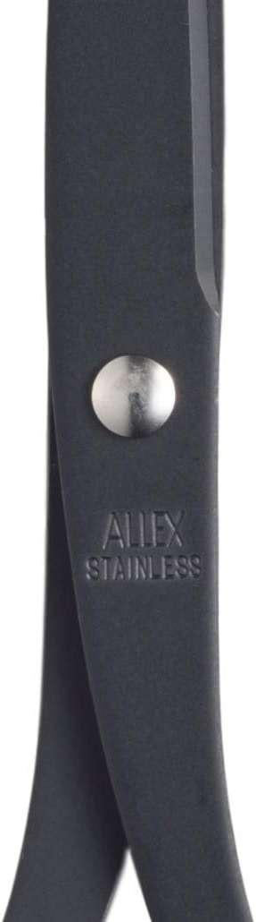 ALLEX Non-Stick Black Office Scissors 6.5" - Japanese All-Purpose Scissors for Desk, Home, and School Use, All-Metal Japanese Stainless Steel Design - Black - Made in Japan - Image 6