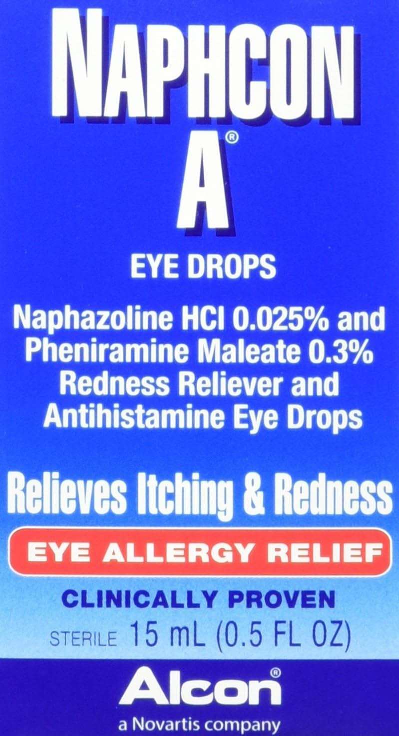 Alcon Naphcon-A Allergy Relief Eye Drops, 0.5-Ounce Bottles (Pack of 2) - Image 1