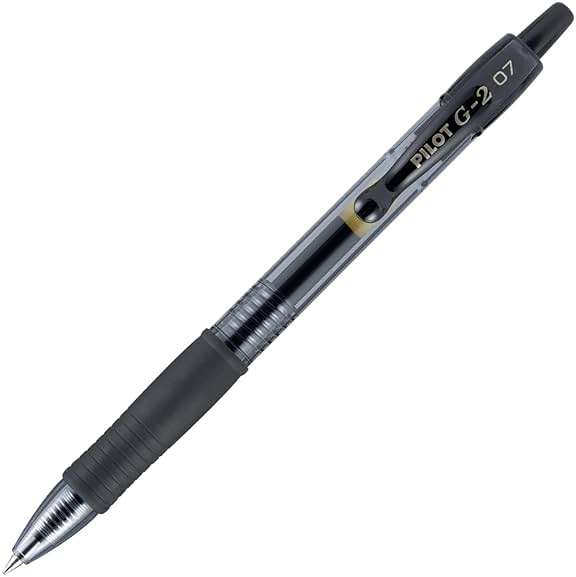 Pilot G2 Pens, Premium Refillable and Retractable Rolling Ball Gel Pens, Fine Point, 0.7mm, Black Ink, 12-Pack (31020) - Image 3