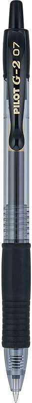 Pilot G2 Pens, Premium Refillable and Retractable Rolling Ball Gel Pens, Fine Point, 0.7mm, Black Ink, 12-Pack (31020) - Image 7
