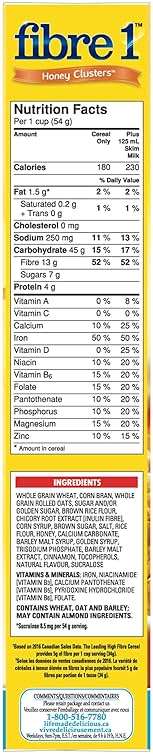 Fibre 1 Honey Cluster Cereal, 425g/15oz. - Image 4