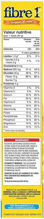 Fibre 1 Honey Cluster Cereal, 425g/15oz. - Image 5