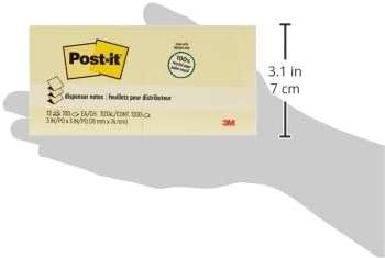 Post-it Greener Recycled Pop-up Notes 3x3 in, 12 Pads, America's’s #1 Favorite Sticky Notes, Canary Yellow, Clean Removal, 100% Recycled Material(R330RP-12YW) - Image 3