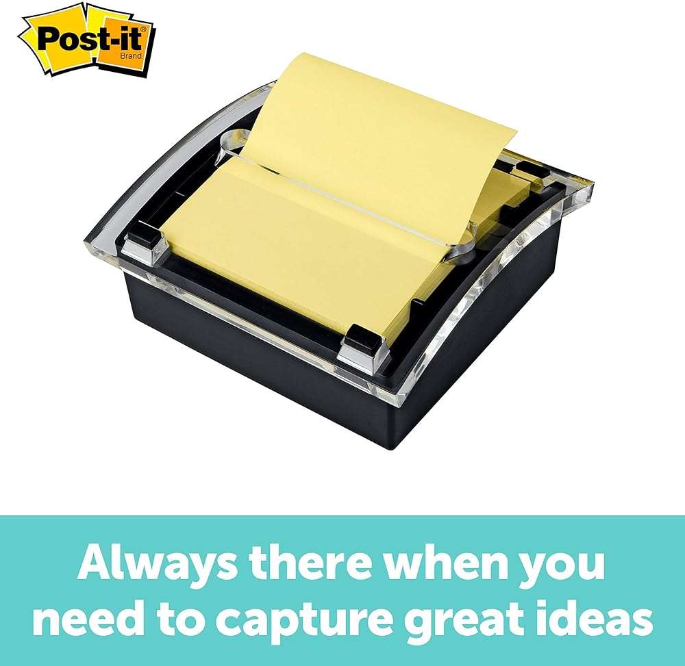 Post-it Greener Recycled Pop-up Notes 3x3 in, 12 Pads, America's’s #1 Favorite Sticky Notes, Canary Yellow, Clean Removal, 100% Recycled Material(R330RP-12YW) - Image 6
