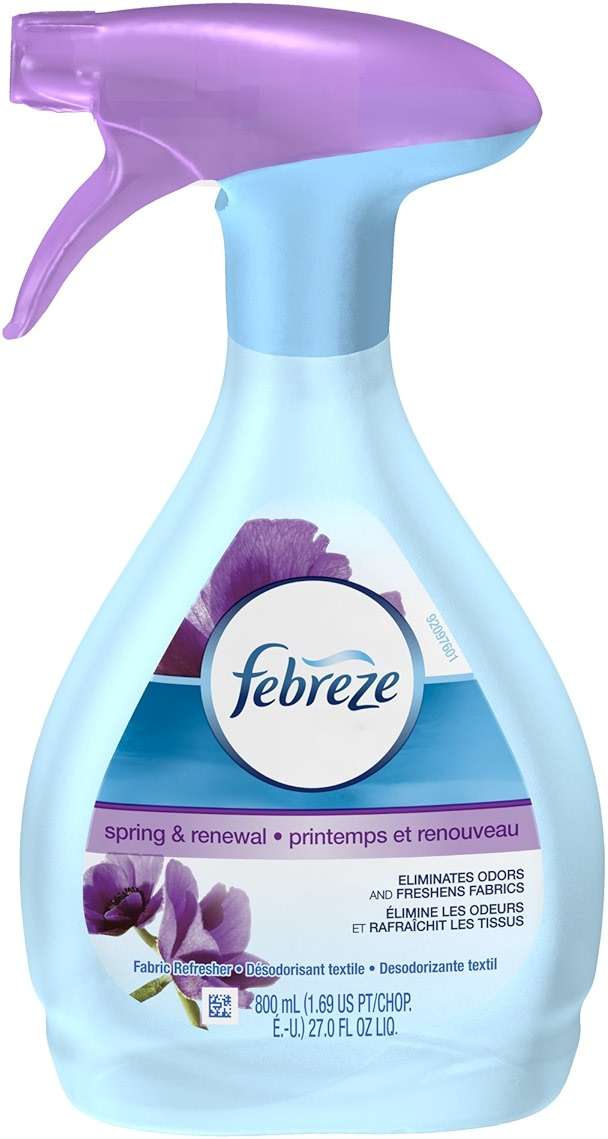 Febreze Fabric Refresher/Odor Eliminator, Spring and Renewal, 27 Oz Spray Bottle - Image 2