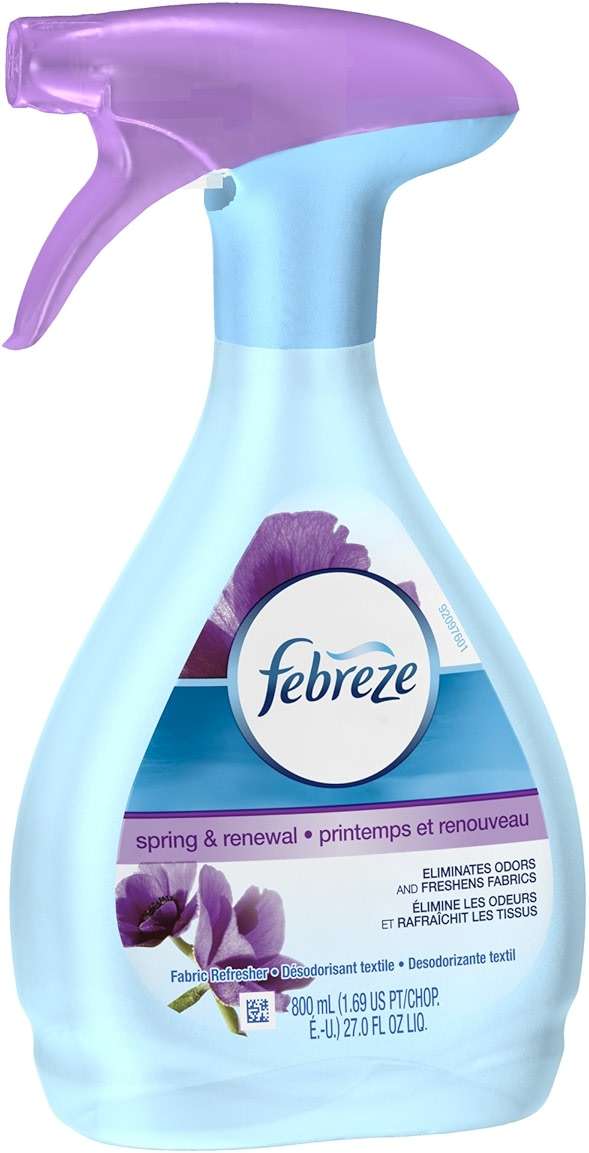 Febreze Fabric Refresher/Odor Eliminator, Spring and Renewal, 27 Oz Spray Bottle - Image 3