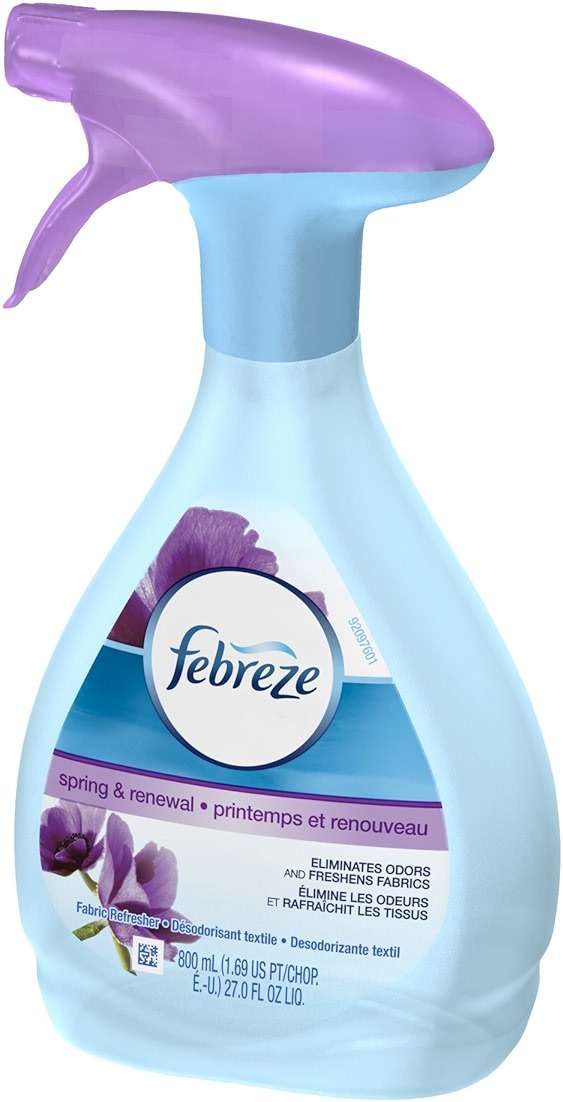 Febreze Fabric Refresher/Odor Eliminator, Spring and Renewal, 27 Oz Spray Bottle - Image 4