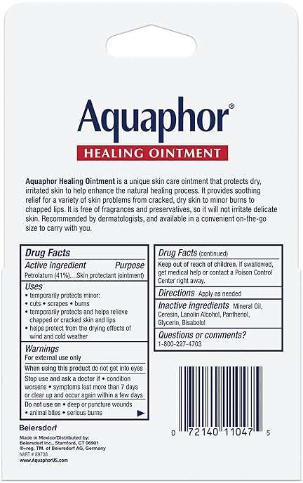 Aquaphor Healing Ointment Advanced Therapy Skin Protectant, Dry Skin Body Moisturizer, 0.35 Oz Tube, Pack of 2 - Image 16