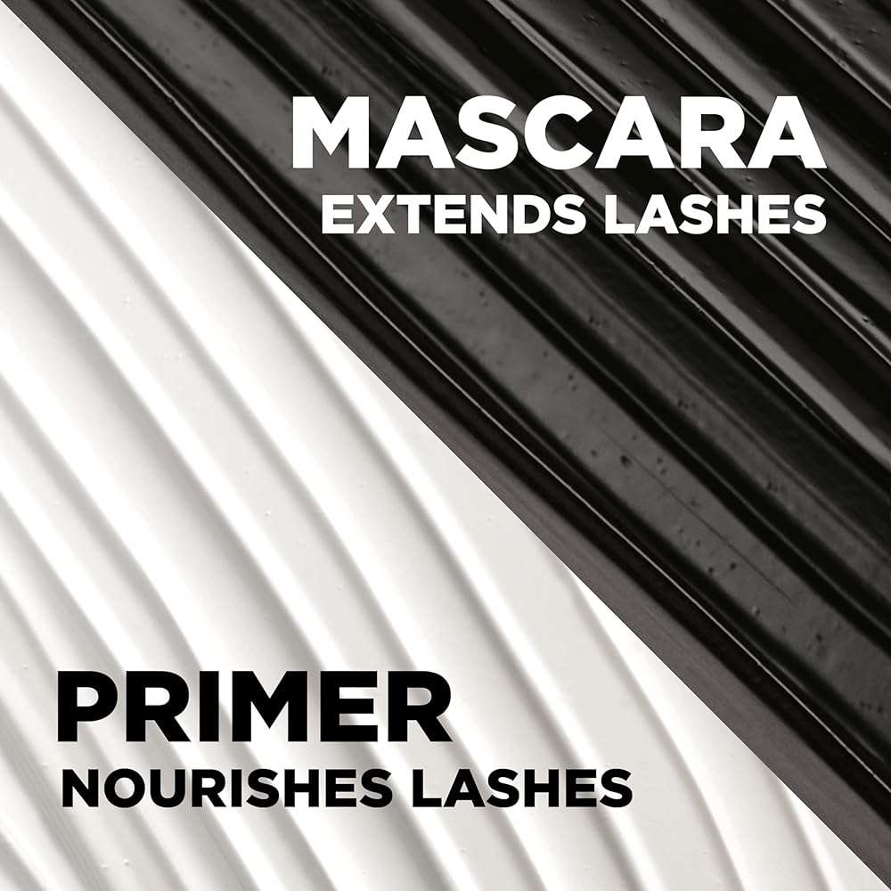 L'Oreal Paris Makeup Double Extend Tubing Mascara, Lengthening 2 Step Mascara, Smudgeproof, Black - Image 6