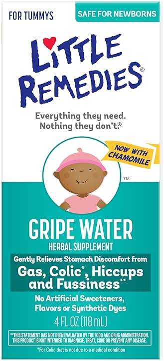Little Remedies Gripe Water for Babies, With Chamomile, for Baby Gas Relief, No Alcohol or Artificial Dyes, 4 Fl Oz - Image 1