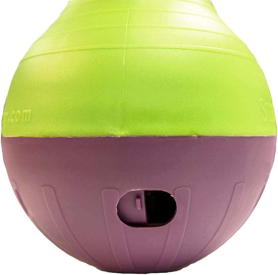 Starmark Bob-A-Lot Interactive Dog Pet Toy, Large, Yellow/Green/Purple - Image 3