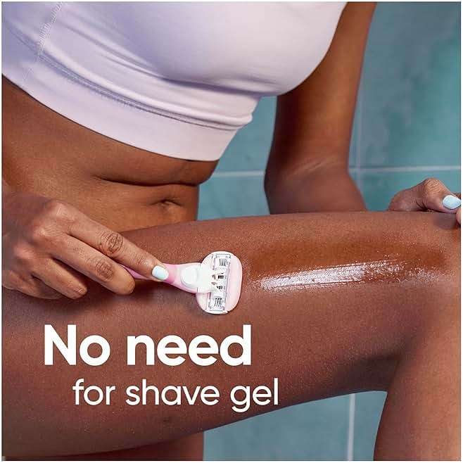 Gillette Venus ComfortGlide White Tea Women's Razor Refills, 4 Refill Cartridges, Fits Venus Reusable Razor Handles, 3-Bladed with Built-in Shave Gel Bars - Image 6