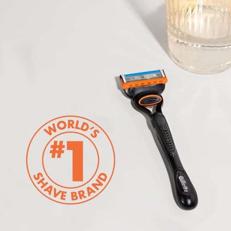 Gillette Fusion5 5-Blade Mens Razor Blade Refills, 12 Count, with Precision Trimmer - Image 9