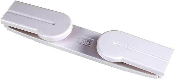 GoodCook Deluxe Wall Mount Paper Towel Holder, Under Cabinet, Screws Included, White - Image 1
