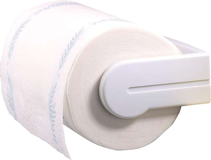 GoodCook Deluxe Wall Mount Paper Towel Holder, Under Cabinet, Screws Included, White - Image 5