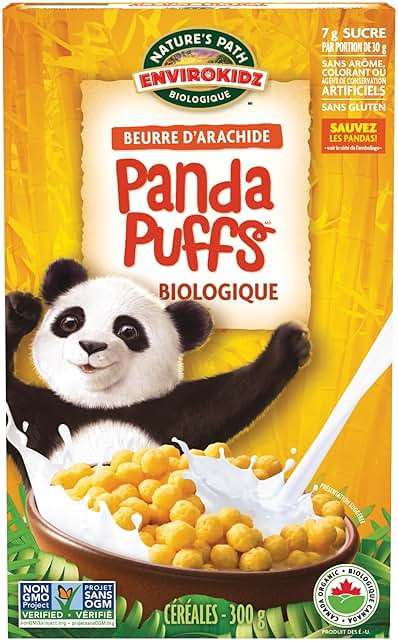 EnviroKidz Peanut Butter Panda Puffs Organic Cereal, 10.6 oz - Image 5