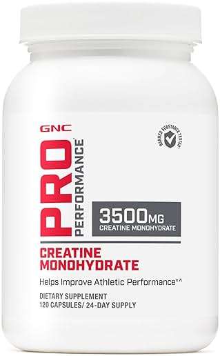 GNC Pro Performance Creatine Monohydrate Supplement Capsules for Men & Women, 3.5g, Improves Muscle Building, Energy Production, Endurance & Performance, 3rd Party Tested, Gluten Free, 120 Count, 24 - Image 1