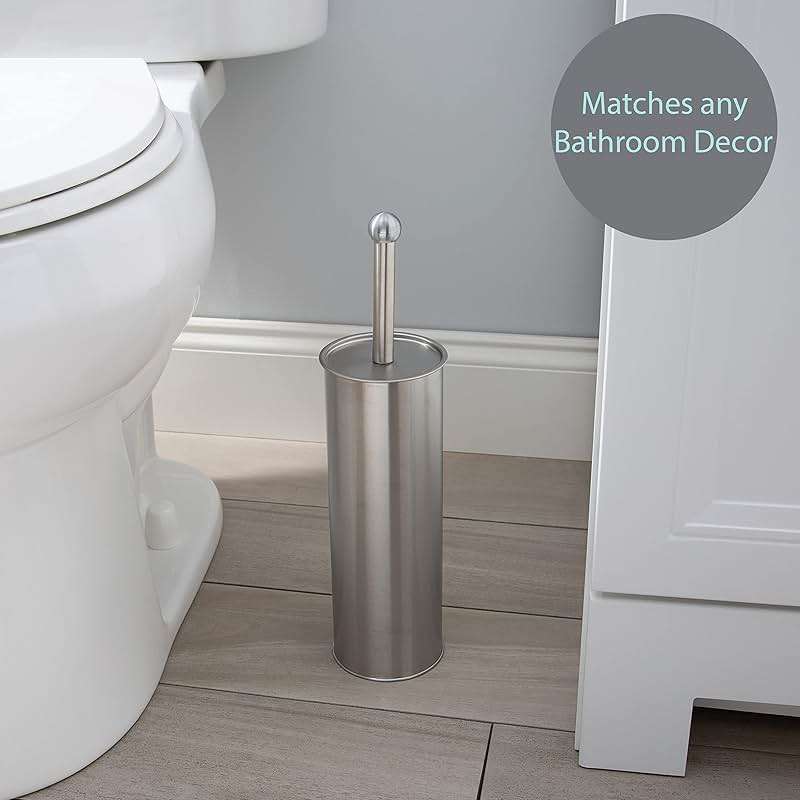 Bath Bliss Stainless Steel Toilet Brush Holder - Image 5
