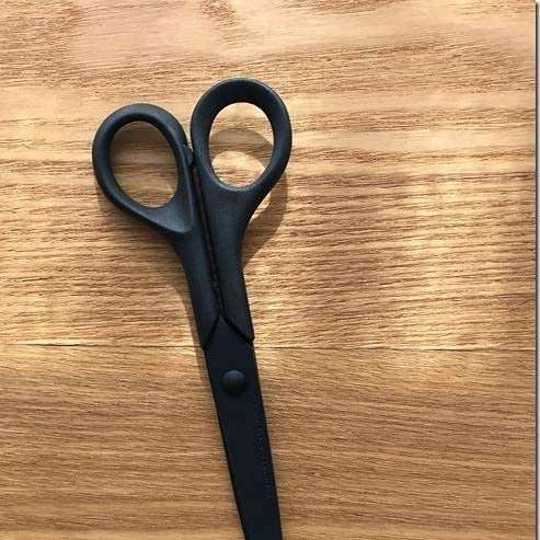ALLEX Black Scissors All Purpose Sharp Japanese Stainless Steel Blade, Non-Sticking Fluorine Coating Blade for Adhesive Tape, Made in JAPAN - Image 6