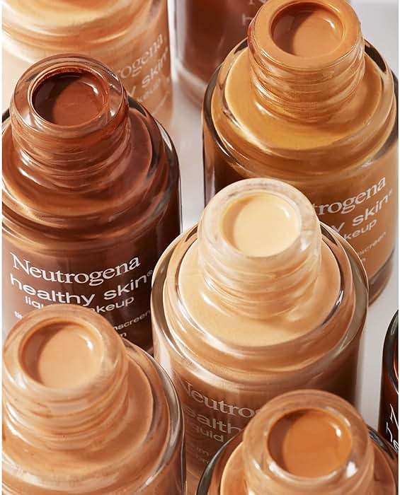 Neutrogena Healthy Skin Liquid Foundation Makeup with Broad Spectrum SPF 20 Sunscreen, Lightweight, Medium Coverage Makeup with Sunscreen and Pro-Vitamin B5, Buff 30, 1 fl. oz - Image 6