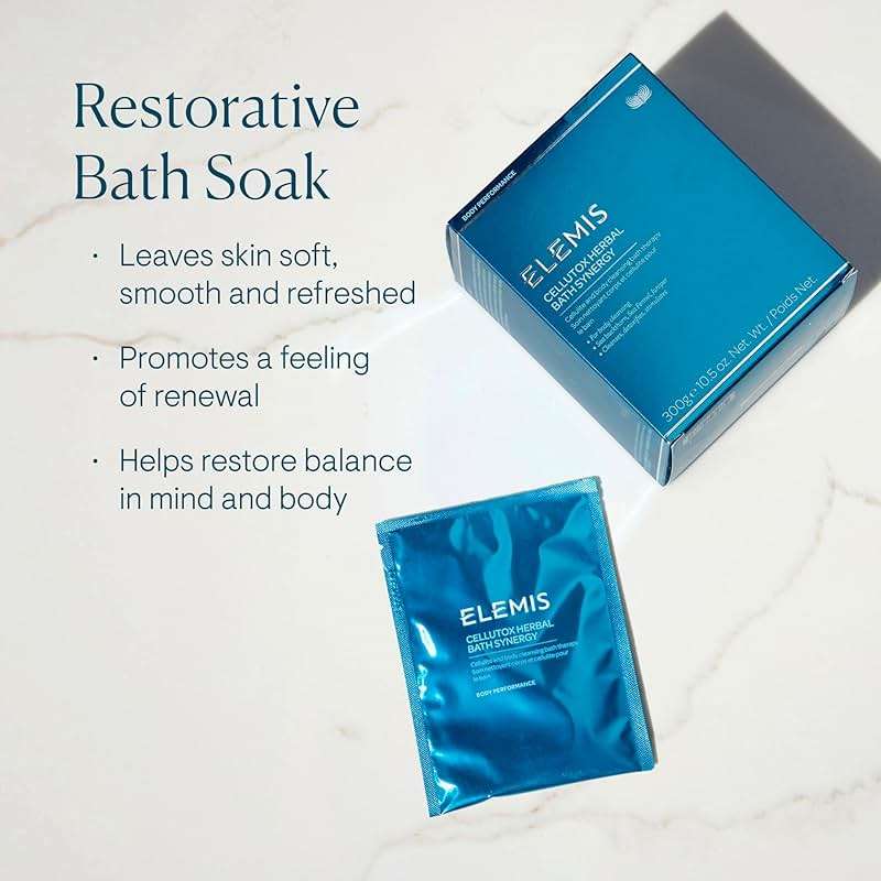 ELEMIS Cellutox Herbal Bath Synergy, 10-Pack Detoxifying Herbal Bath Sachets for Smoother Skin - Image 2
