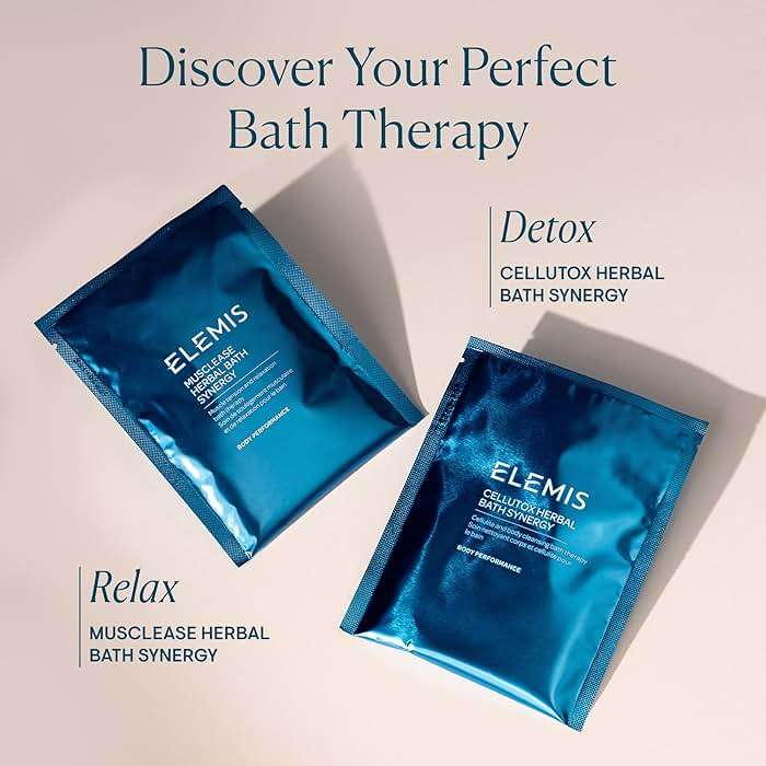 ELEMIS Cellutox Herbal Bath Synergy, 10-Pack Detoxifying Herbal Bath Sachets for Smoother Skin - Image 4