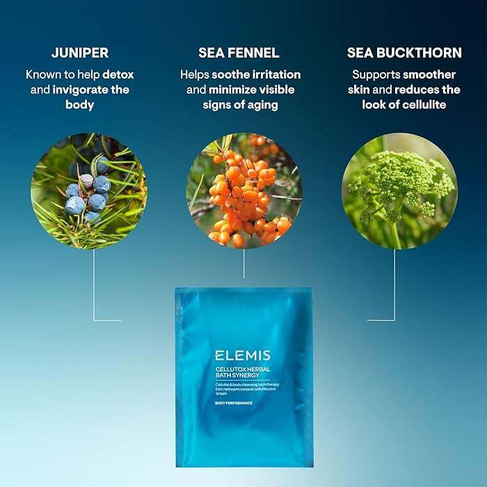 ELEMIS Cellutox Herbal Bath Synergy, 10-Pack Detoxifying Herbal Bath Sachets for Smoother Skin - Image 5