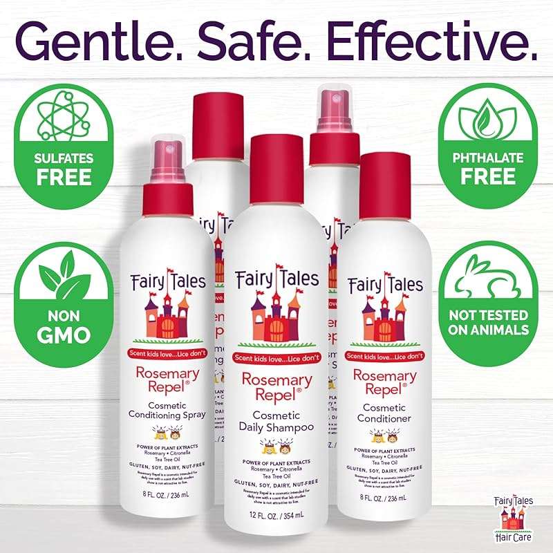Fairy Tales Rosemary Repel Daily Kids Conditioner– Kids Like the Smell, Lice Do Not, 32 fl oz. (Pack of 1) - Image 5