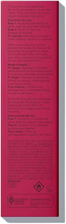 Revlon ColorStay Overtime Liquid Lipstick with Clear Lip Gloss, Long-Lasting Lip Color, Dual Ended with Moisturizing Vitamin E, 220 Unlimited Mulberry, 0.07 fl oz - Image 9