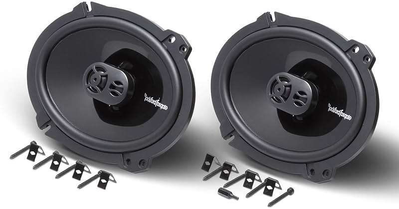 Rockford Fosgate P1683 Punch 6"x8" 3-Way Coaxial Full Range Speakers - Black (Pair) - Image 4