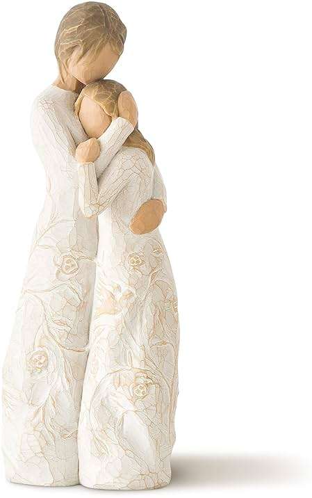 Willow Tree Close to me, Apart or Together, Always Close to me, Expresses Loving Relationships Between Mother and Daughter, Sisters or Friendships, Sculpted Hand-Painted Figure - Image 1