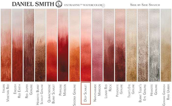 Daniel Smith Extra Fine Watercolor Paint, 15ml Tube, Deep Scarlet, 284600033, 0.5 Fl Oz (Pack of 1) - Image 5