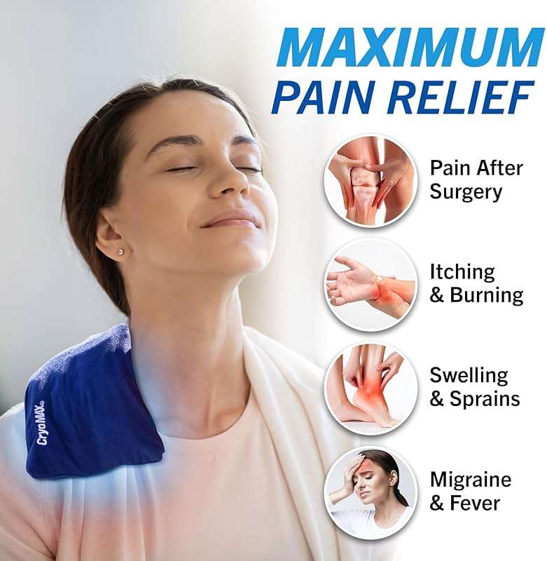 Cryo-Max Cold Pack, 8 Hour Reusable Cold Therapy Ice Pack for Elbows, Knees, Neck + More, Medium, 6" x 12" (1 Count) - Image 4