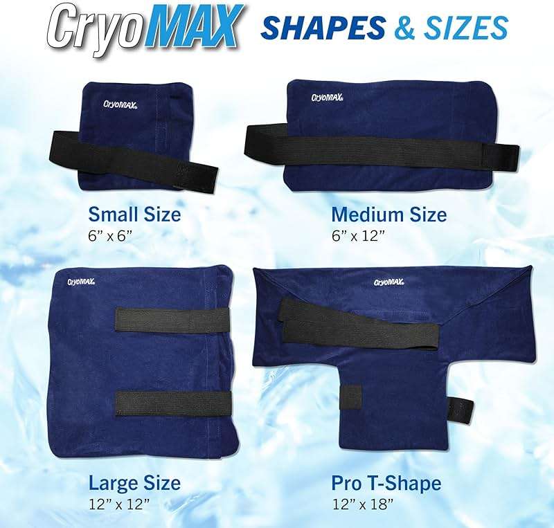 Cryo-Max Cold Pack, 8 Hour Reusable Cold Therapy Ice Pack for Elbows, Knees, Neck + More, Medium, 6" x 12" (1 Count) - Image 7