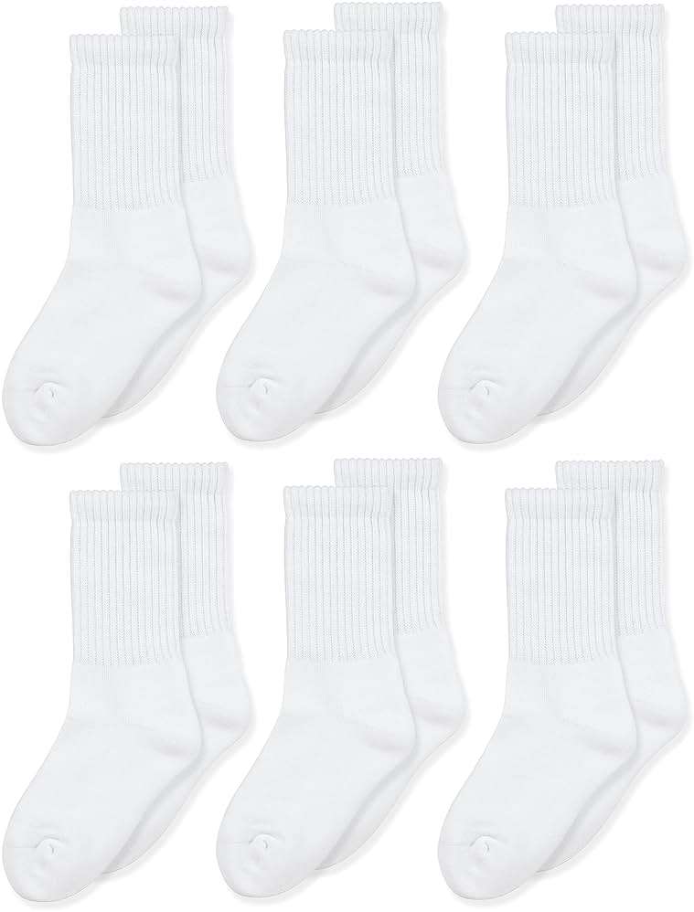 Jefferies Socks Seamless Toe Athletic Crew Socks 6-pack - Image 1