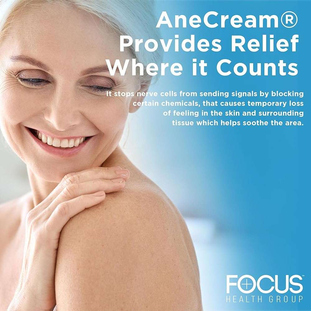 AneCream 4% Lidocaine Cream - Topical Lidocaine Numbing Cream - Over-The-Counter Topical Numbing Cream for Itching, Minor Cuts & Scrapes, Bug Bite & Minor Sunburn (0.5 oz/ 15 g) - Image 3