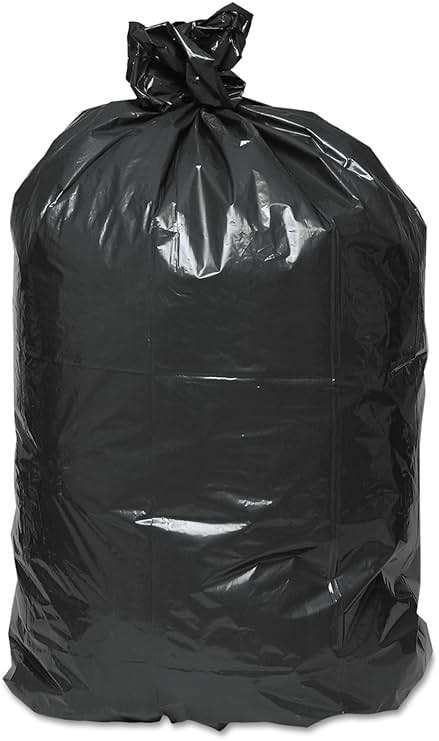 Earthsense Commercial RNW4050 Can Liner 33x39, 31-33 Gal, 1.25 mil, Black, (Case of 100) - Image 2