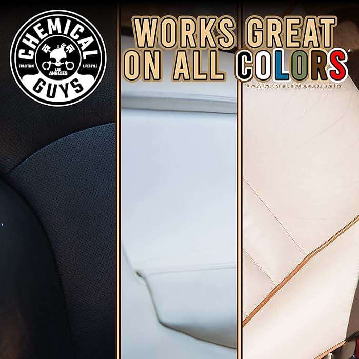 Chemical Guys Leather Cleaner and Conditioner Kit - Car Cleaner and Conditioner, Safely Cleans & Conditions Leather Car Interiors, Furniture, Shoes, Boots, Bags, Apparel & More, 2 Bottles (16 oz Each) - Image 3