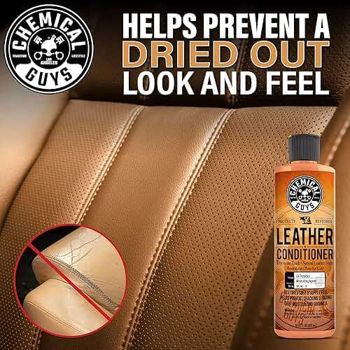 Chemical Guys Leather Cleaner and Conditioner Kit - Car Cleaner and Conditioner, Safely Cleans & Conditions Leather Car Interiors, Furniture, Shoes, Boots, Bags, Apparel & More, 2 Bottles (16 oz Each) - Image 10