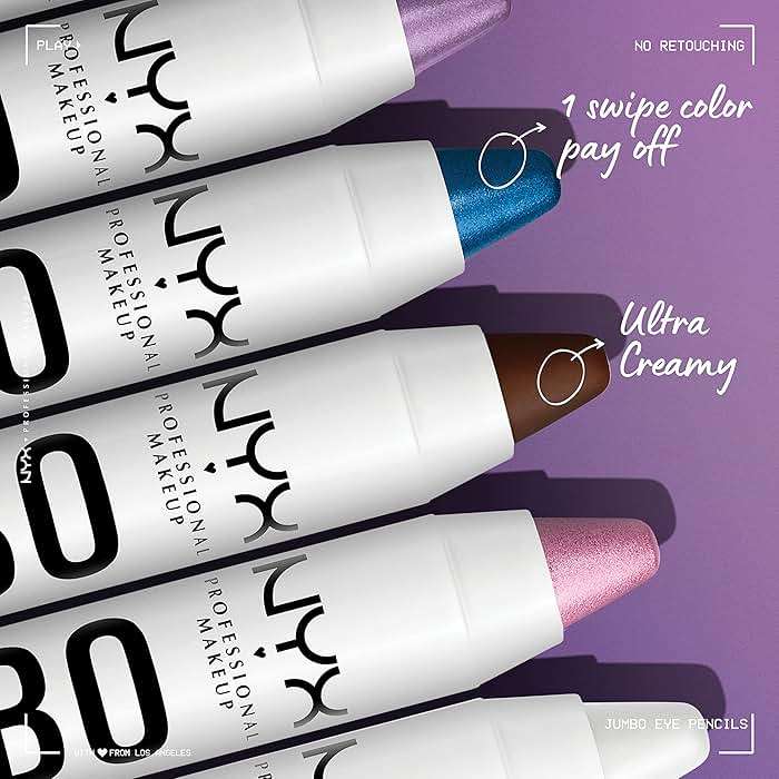 NYX PROFESSIONAL MAKEUP Jumbo Eye Pencil, Blendable Eyeshadow Stick & Eyeliner Pencil - Milk (White) - Image 3