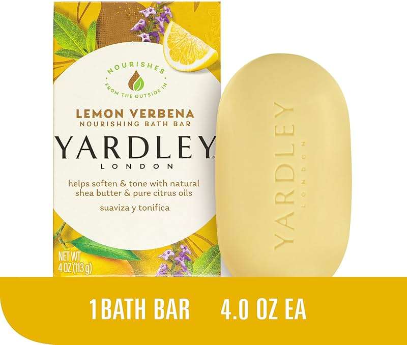 Yardley London Lemon Verbena Naturally Moisturizing Bath Bar, 4.25 ounce - Image 3