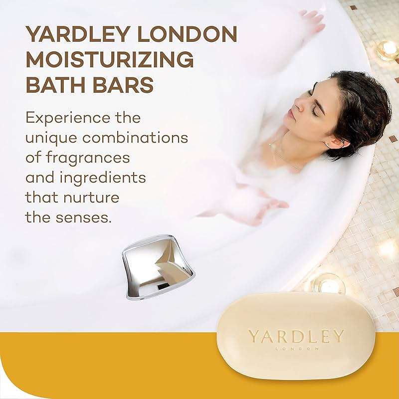 Yardley London Lemon Verbena Naturally Moisturizing Bath Bar, 4.25 ounce - Image 5