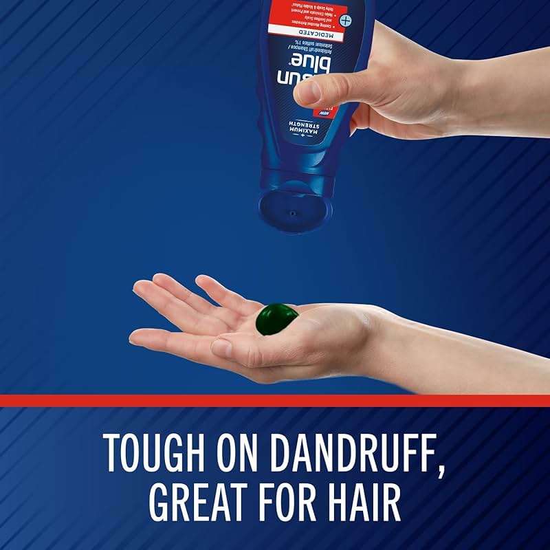 Selsun Blue Medicated Antidandruff Shampoo, Maximum Strength Scalp Treatment With Selenium Sulfide, 11 fl. oz. - Image 4
