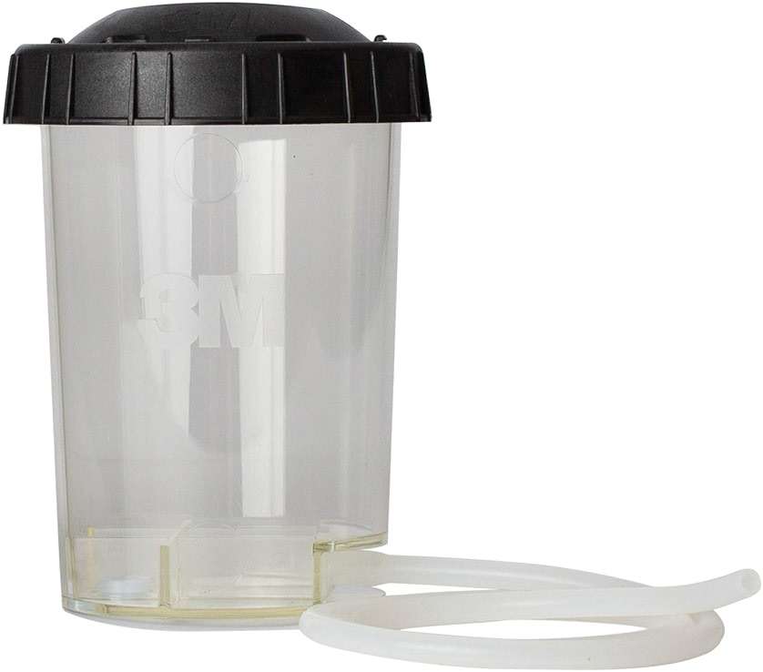 3M PPS 2.0 H/O Pressure Cup with Air Hose, 26121, Midi, 13.5 Ounces, Use with 3M Accuspray HGP Spray Gun for Thick High-Viscosity Latex Paints, Varnishes, Coatings and Primers, 1 Pack - Image 1