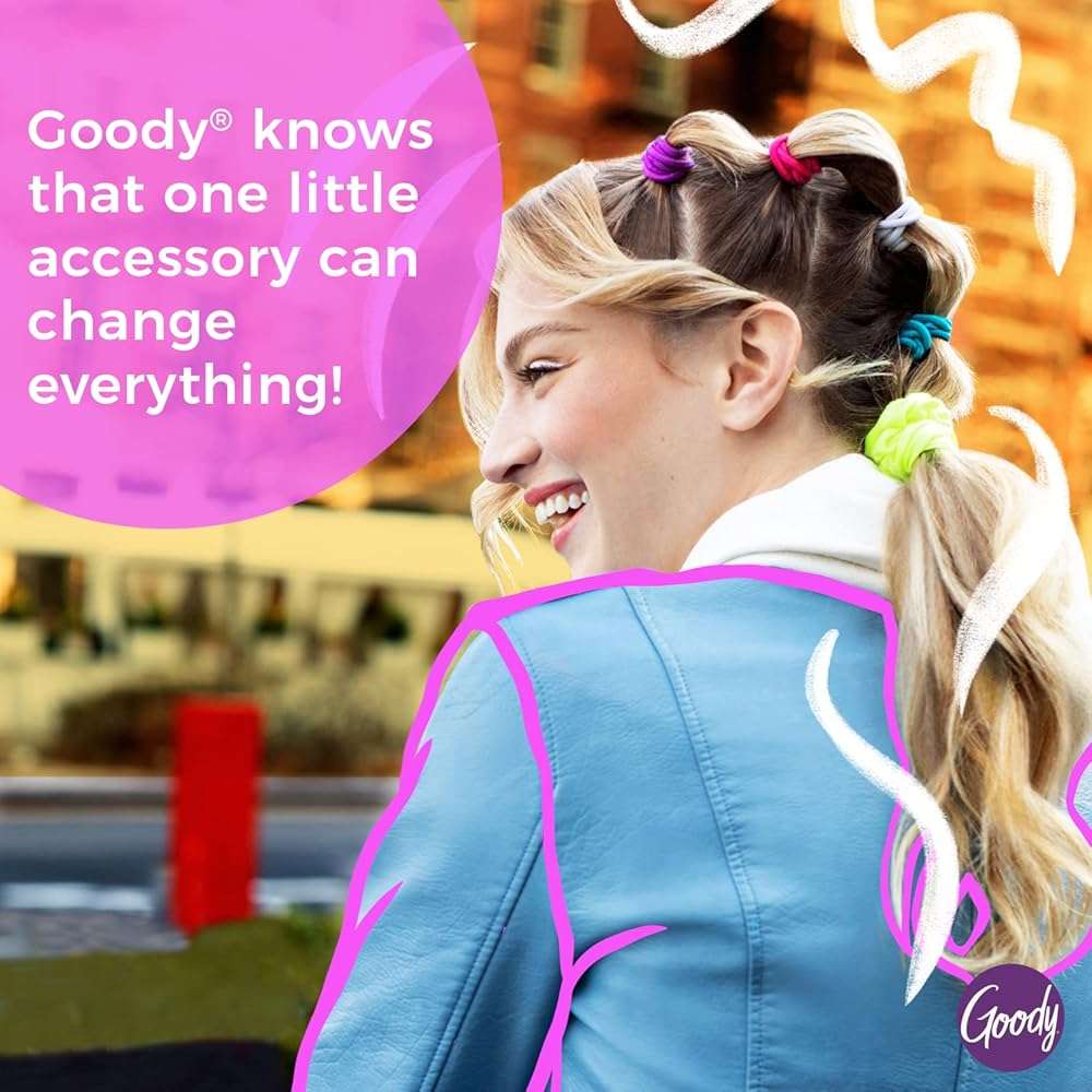Goody Kids Ouchless Hair Elastics – No Pull, No Breakage, Tangle-Free Hold for Fine Hair – 40 Count, Assorted Colors, Long-Lasting Ponytail Holders for Girls & Boys - Image 6
