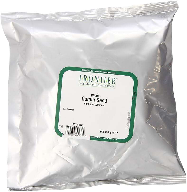 Frontier Co-op Whole Cumin Seed, 1-pound Bulk Bag, Rich, Warm, Complex Earthy Spice Flavor, Kosher - Image 1