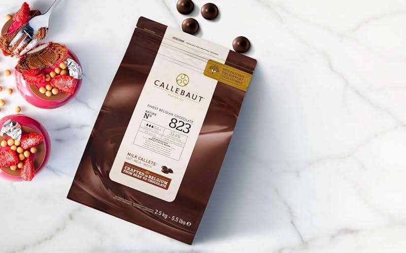 Belgian Milk Chocolate Baking Callets (Chips) - 33.6% - 1 bag, 5.5 lbs - Image 5