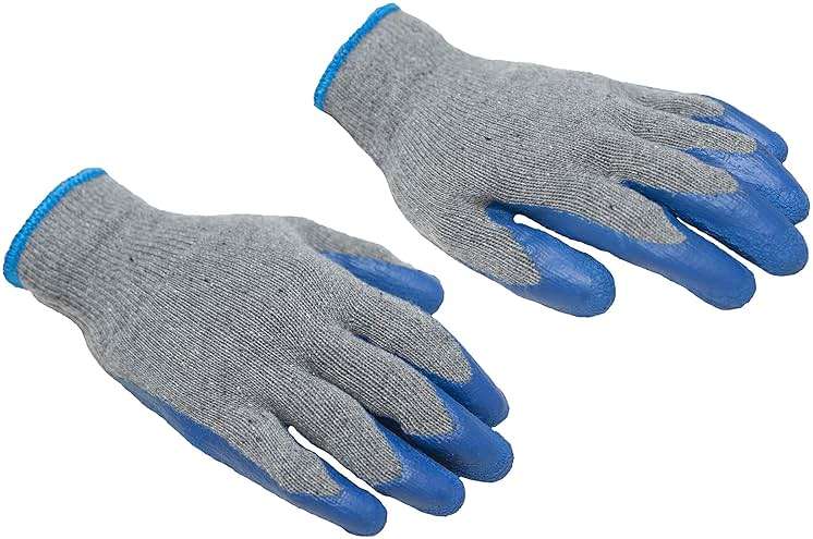 G & F Products - 3100L-DZ-Parent 12 Pairs Large Rubber Latex Double Coated Work Gloves for Construction, gardening gloves, heavy duty Cotton Blend Blue - Image 5