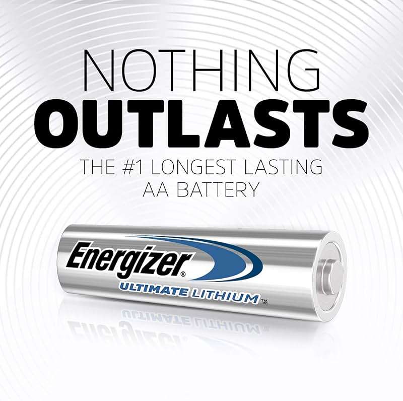 Energizer Ultimate Lithium AA Batteries (4 Pack), 1.5V Lithium Double A Batteries - Image 2