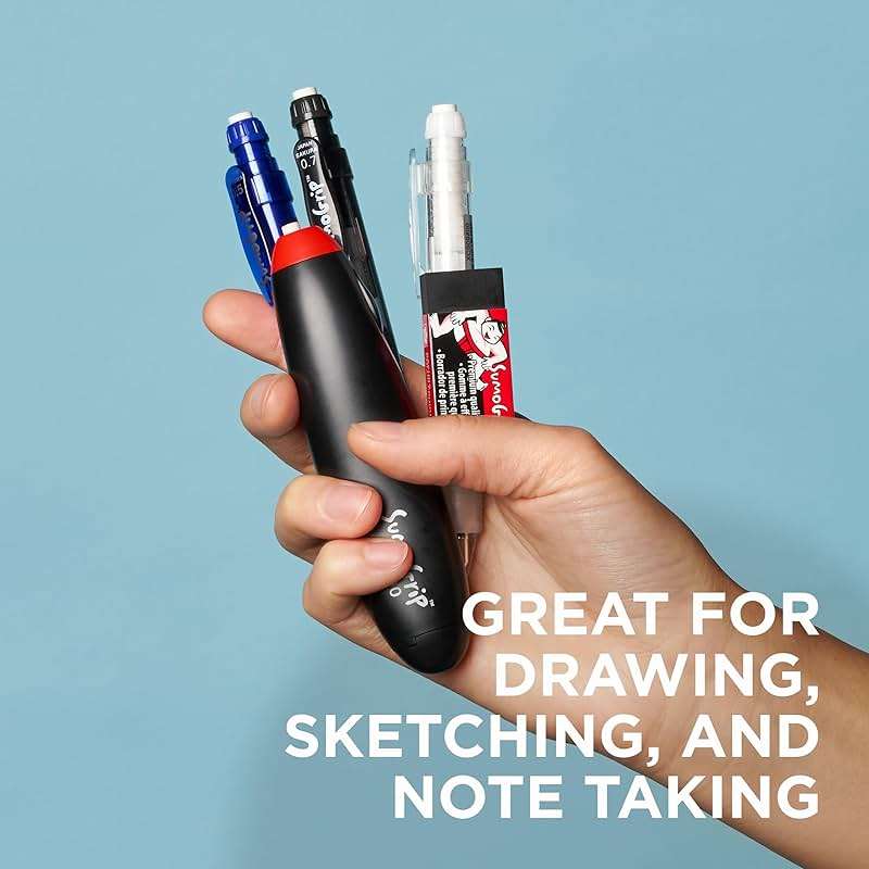 SAKURA 50280 SumoGrip 0.9-mm Pencil with Eraser, Clear - Image 6